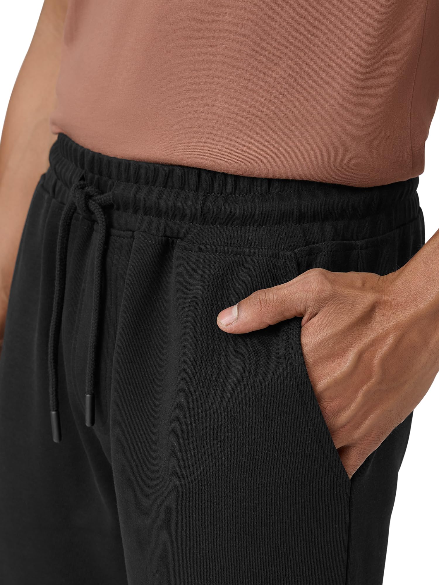 XYXX Men Cotton Rich Shorts, Regular Fit, Solid, Pack of 1, XYSHT12XL, Pitch Black, XL
